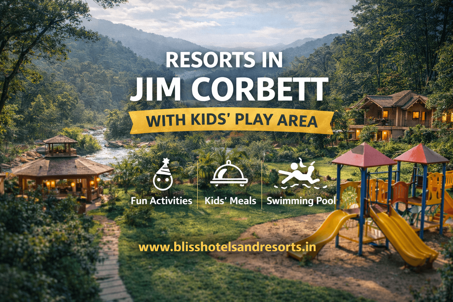 Resorts in Jim Corbett with Kids’ Play Area