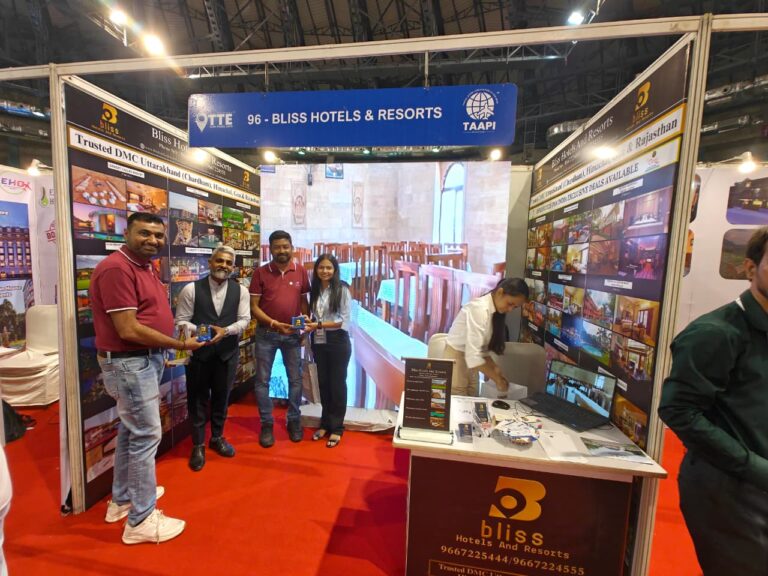 Travel agents visiting the Bliss Hotels & Resorts stand